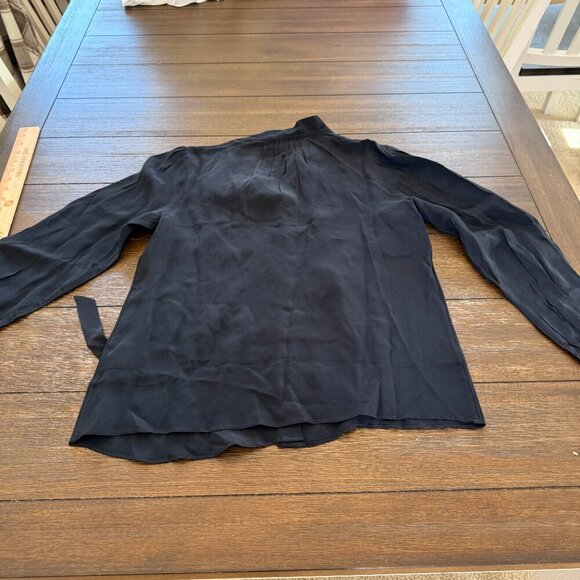 J. Crew Tie-neck top in crepe de chine Size 2 - Picture 8 of 10